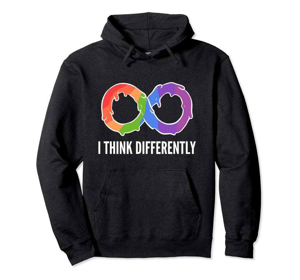 Rainbow Infinity Autism Neurodiversity Hoodie - Novelty Apparel Unisex - T-Shirt, Sweatshirt, Hoodie
