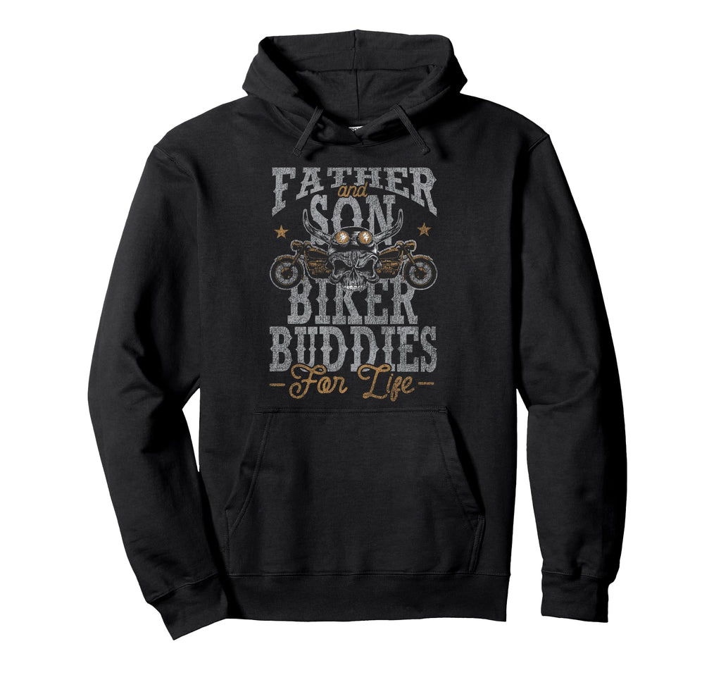 Motorcycle Biker Dad Son Father And Hoodie - Custom Art Print for Adults - T-Shirt, Sweatshirt, Hoodie