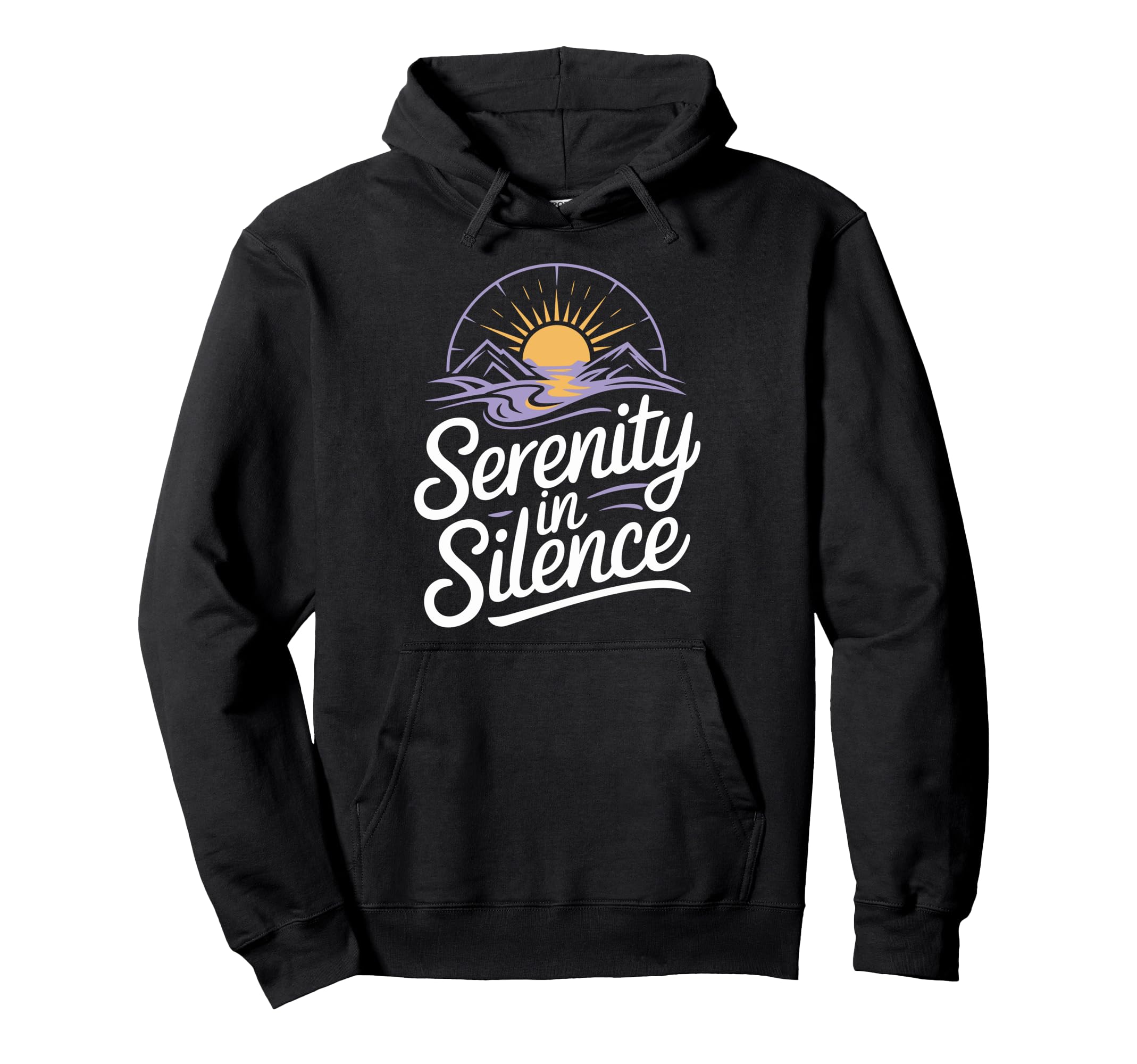 Silent Retreat Participants Hoodie - Minimalist Print Men Women - T-Shirt, Sweatshirt, Hoodie