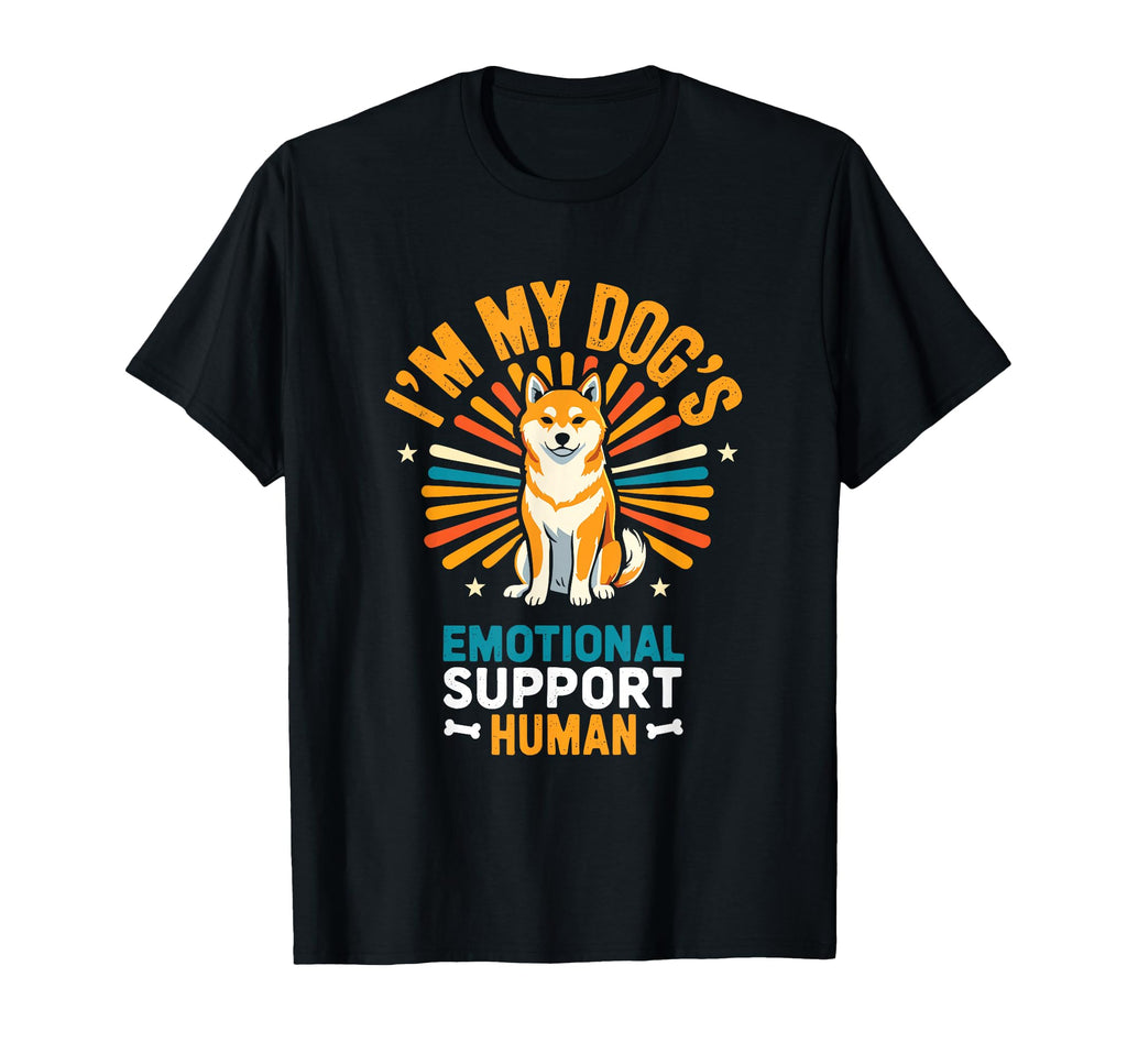 Im My Dogs Emotional Support Human T-Shirt - Trendy Graphic Unisex - T-Shirt, Sweatshirt, Hoodie