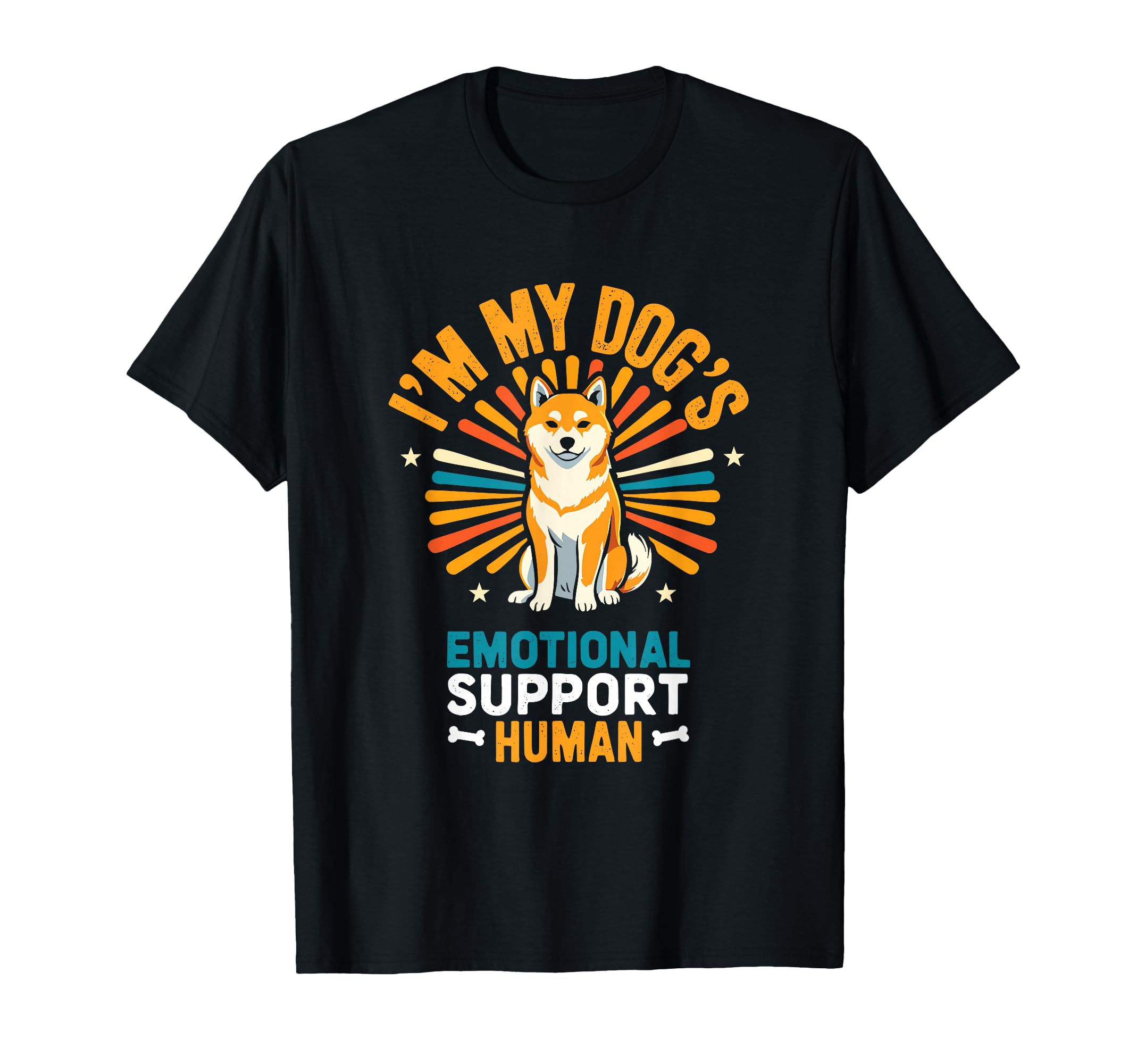 Im My Dogs Emotional Support Human T-Shirt - Trendy Graphic Unisex - T-Shirt, Sweatshirt, Hoodie