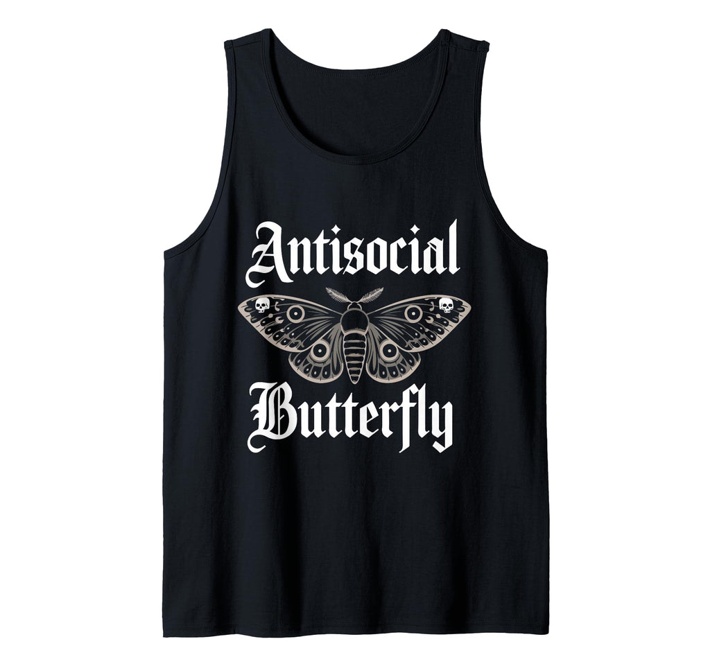 Antisocial Butterfly Gothic Moth T-Shirt - Casual Everyday Wear for Adults - T-Shirt, Sweatshirt, Hoodie