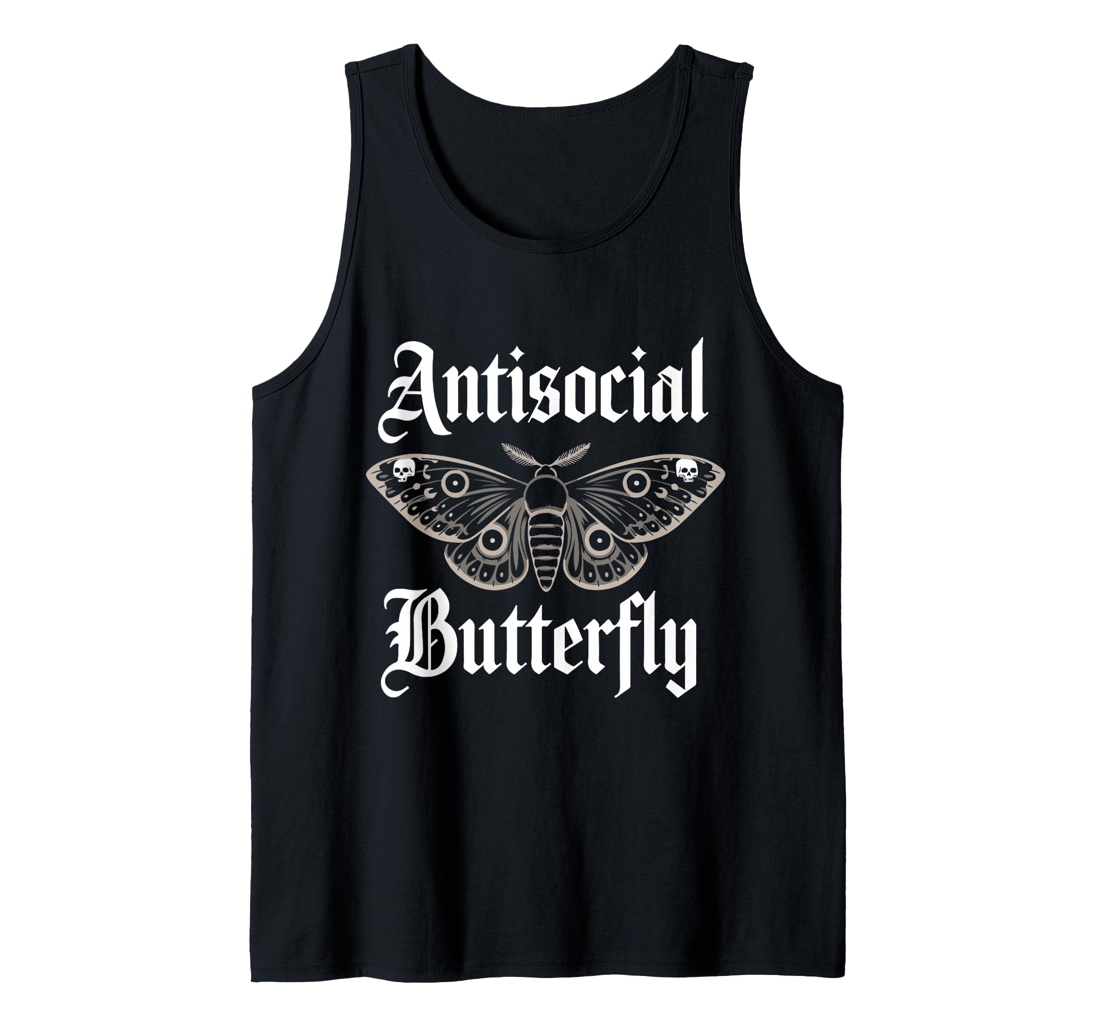 Antisocial Butterfly Gothic Moth T-Shirt - Casual Everyday Wear for Adults - T-Shirt, Sweatshirt, Hoodie