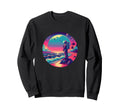 Synthwave Astronaut Beach 1980S Sweatshirt - Casual Everyday Wear Unisex - T-Shirt, Sweatshirt, Hoodie