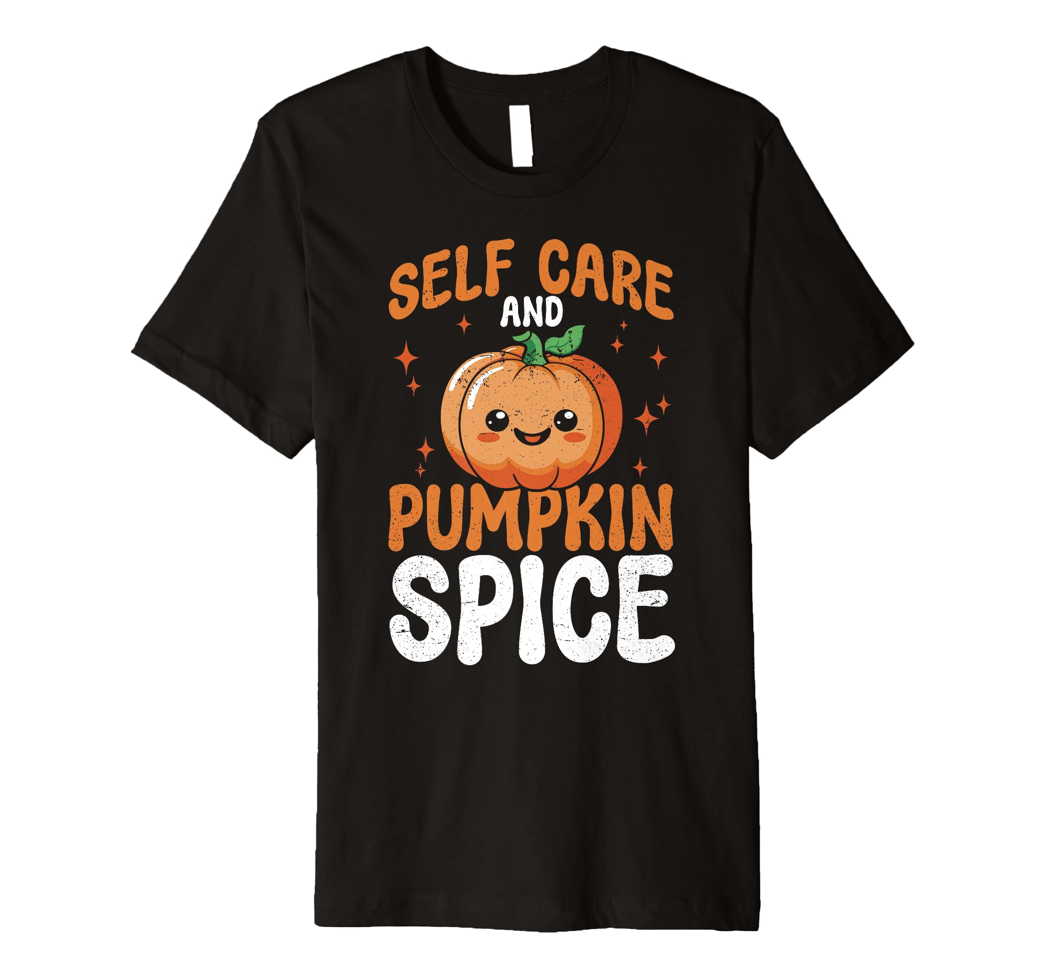 Mental Health Self Care And Pumpkin T-Shirt - Aesthetic Graphic Unisex - T-Shirt, Sweatshirt, Hoodie