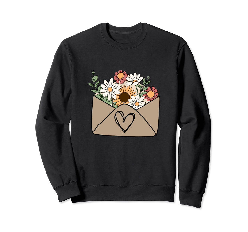 Flowers Envelope Wildflowers Sweatshirt - Streetwear Style for Adults - T-Shirt, Sweatshirt, Hoodie