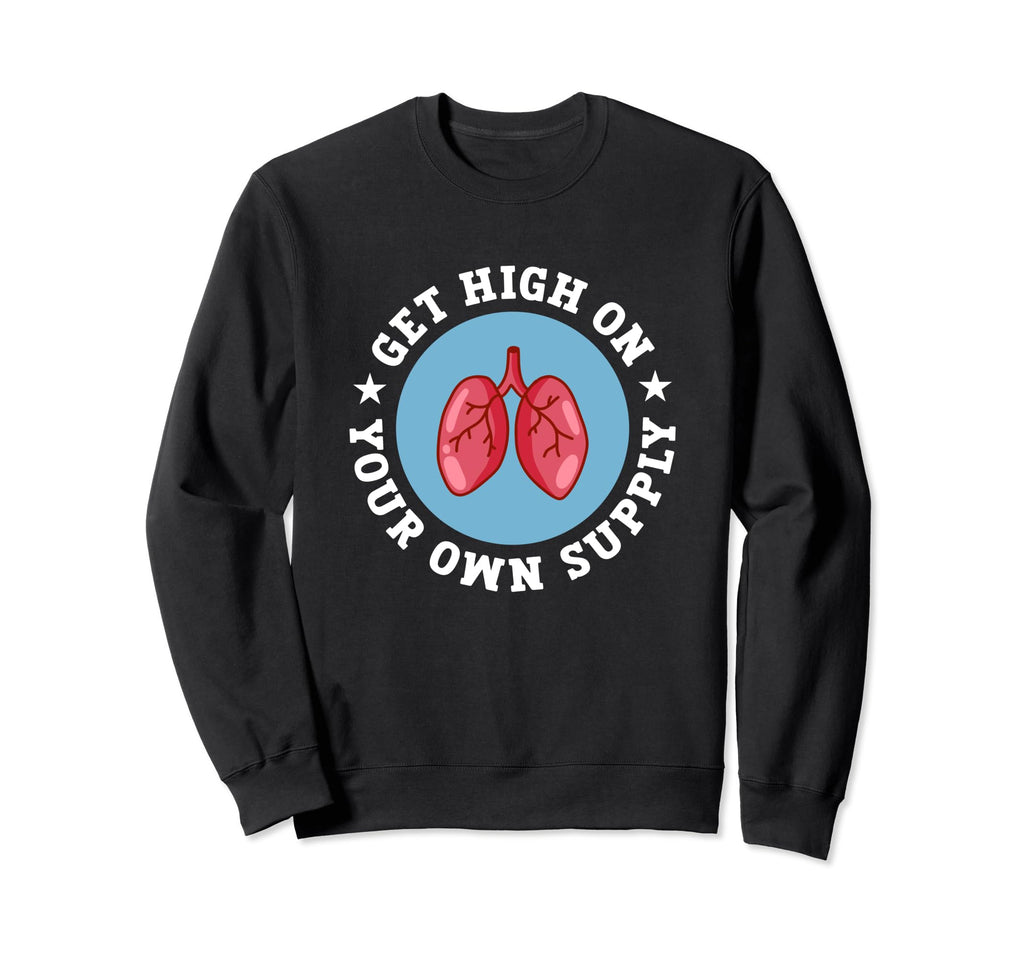 Deep Mindful Breathing Yoga Yogi Sweatshirt - Unique Graphic Unisex - T-Shirt, Sweatshirt, Hoodie