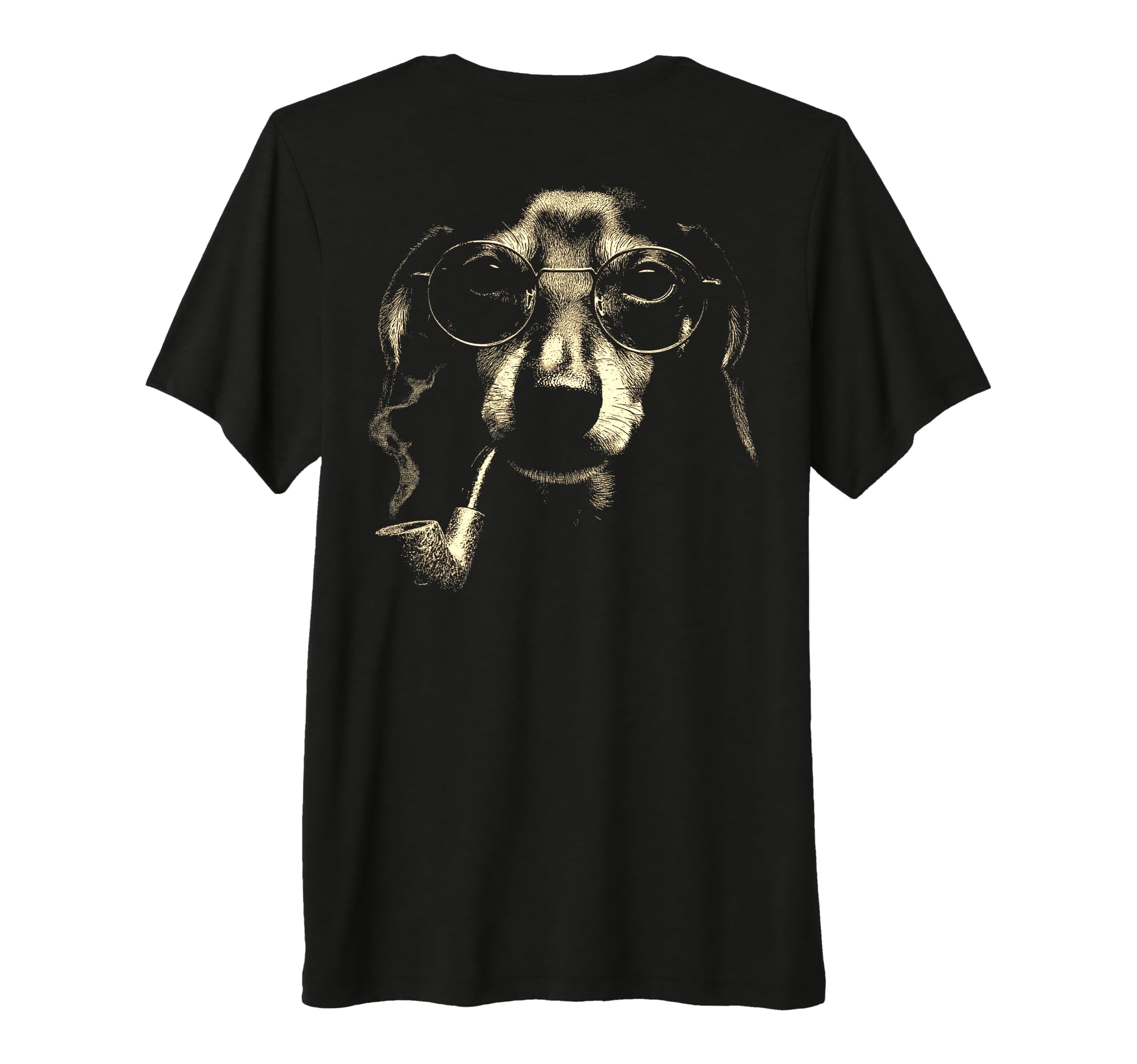 Dachshund Smoking Pipe Grunge Meme 90S T-Shirt - Trendy Graphic for Adults - T-Shirt, Sweatshirt, Hoodie