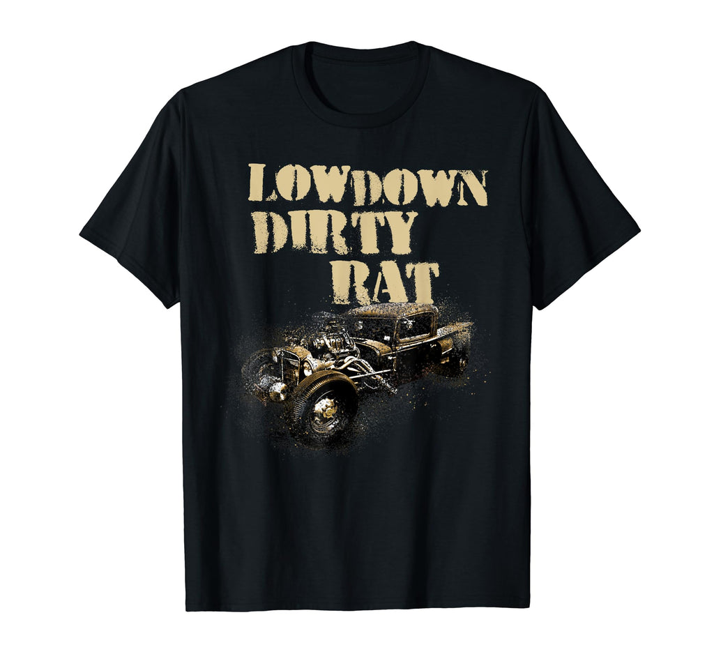 Low Down Dirty Rat Rod Car Show T-Shirt - Minimalist Print for Adults - T-Shirt, Sweatshirt, Hoodie