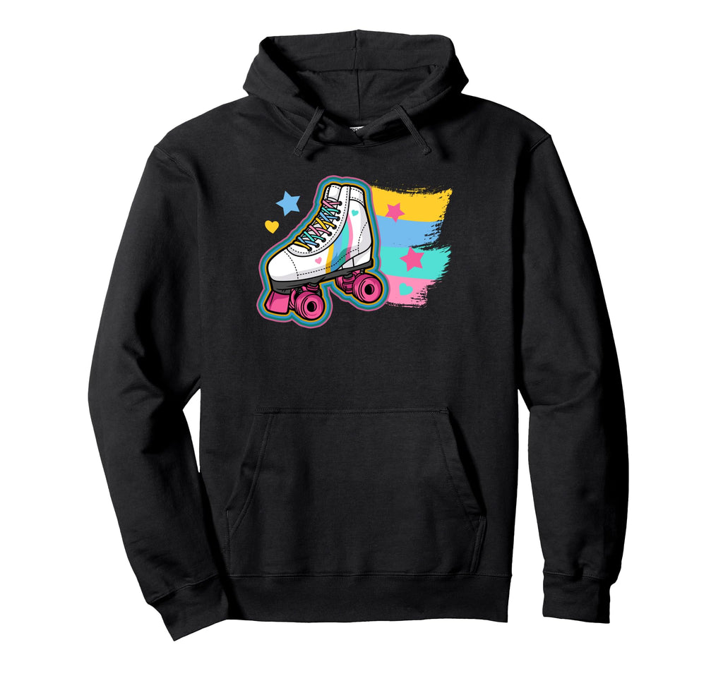 Roller Skating 80S Hoodie - Casual Everyday Wear Unisex - T-Shirt, Sweatshirt, Hoodie