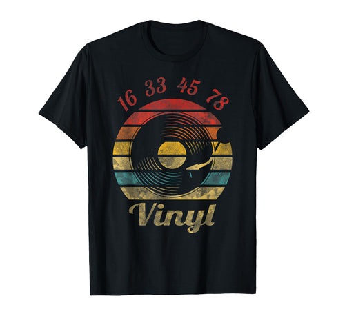 16 33 45 78 Rpm Vinyl Record Music T-Shirt - Aesthetic Graphic Unisex - T-Shirt, Sweatshirt, Hoodie