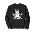 Meditation Cat Yoga Pose Sweatshirt - Aesthetic Graphic for Adults - T-Shirt, Sweatshirt, Hoodie