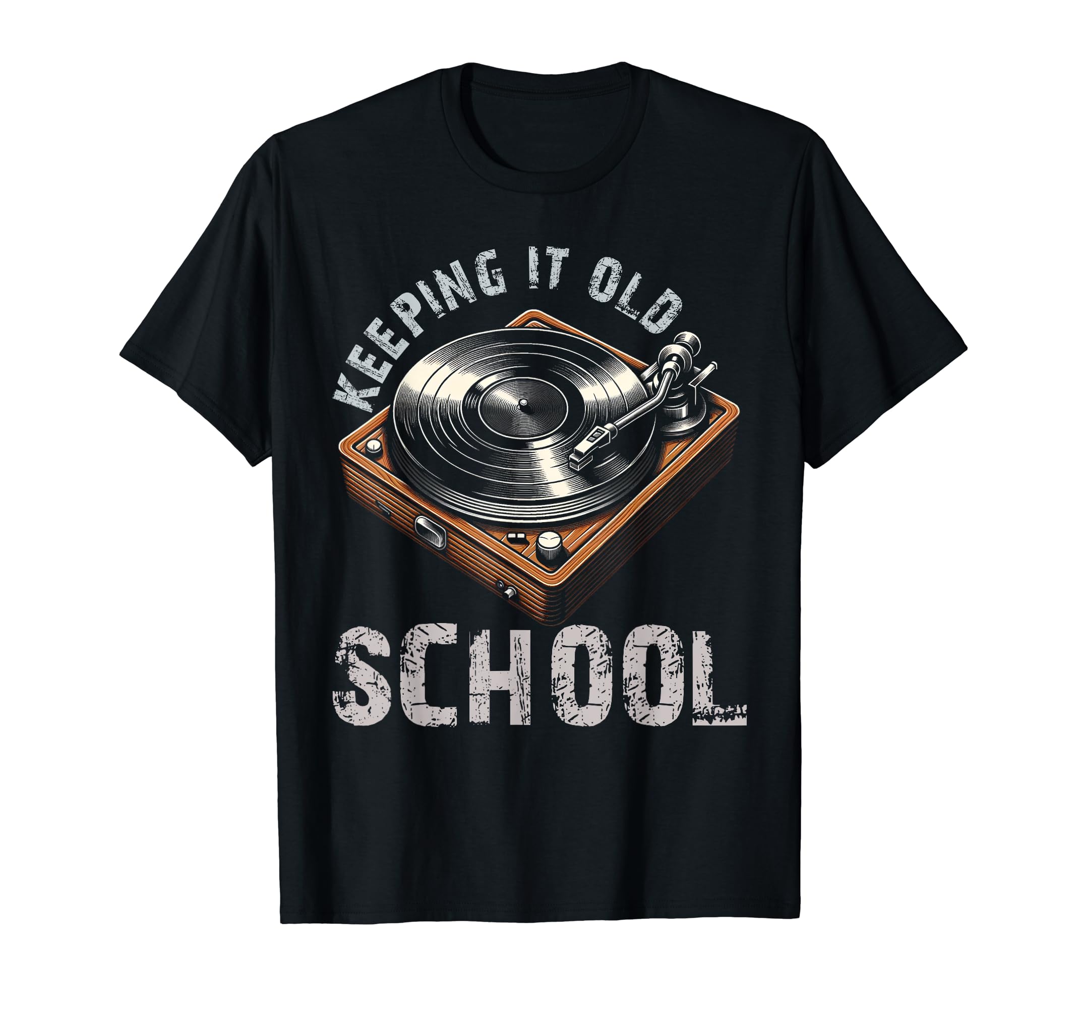 Vinyl Record Player Music Keeping It T-Shirt - Minimalist Print Men Women - T-Shirt, Sweatshirt, Hoodie