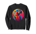 Parrot Vaporwave Aesthetic Sweatshirt - Custom Art Print Men Women - T-Shirt, Sweatshirt, Hoodie