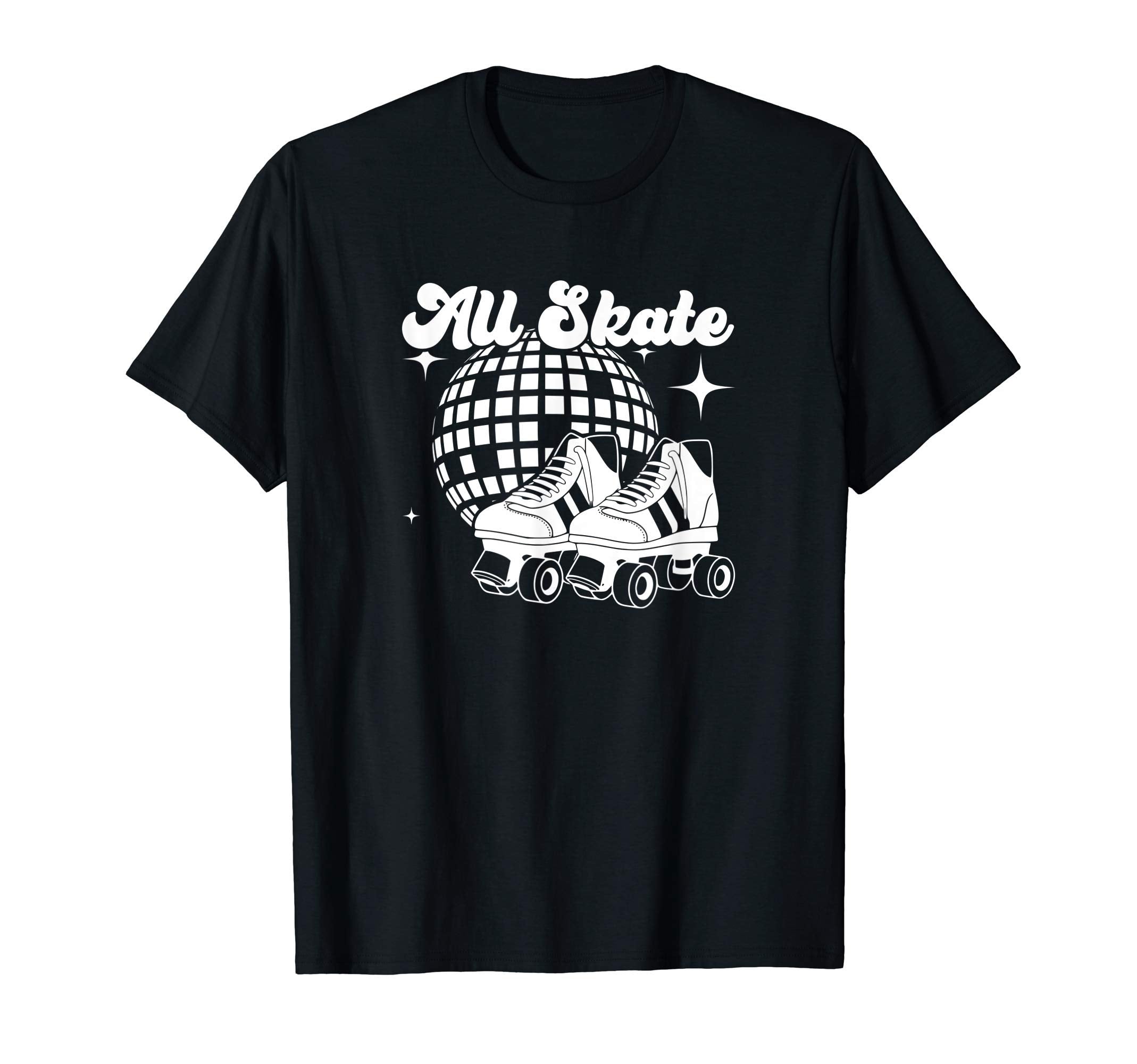 All Skate 70S Disco Roller Skating Rink T-Shirt - Minimalist Print Unisex - T-Shirt, Sweatshirt, Hoodie