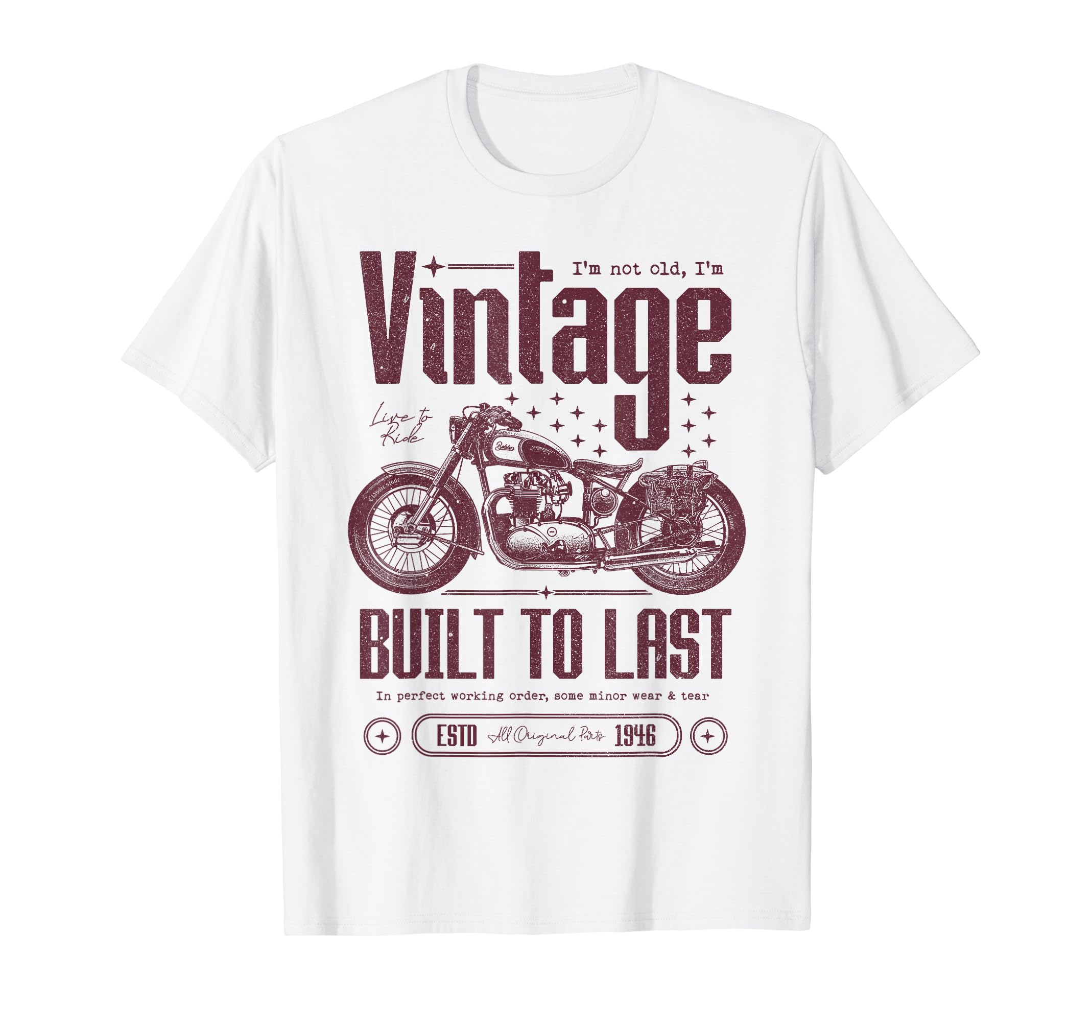Motorcycle Bikers Motorbike Birthday T-Shirt - Novelty Apparel Men Women - T-Shirt, Sweatshirt, Hoodie
