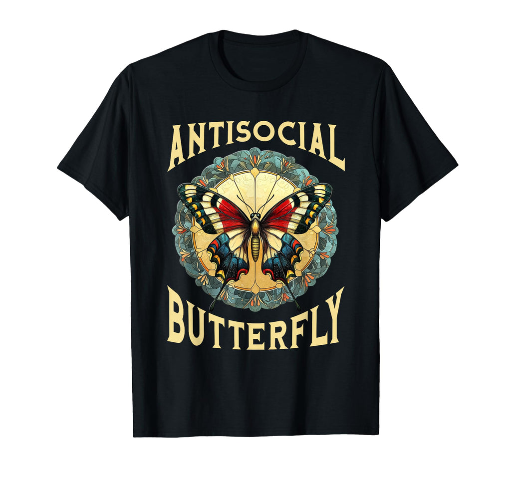 Antisocial Butterfly Gift T-Shirt - Aesthetic Graphic for Adults - T-Shirt, Sweatshirt, Hoodie