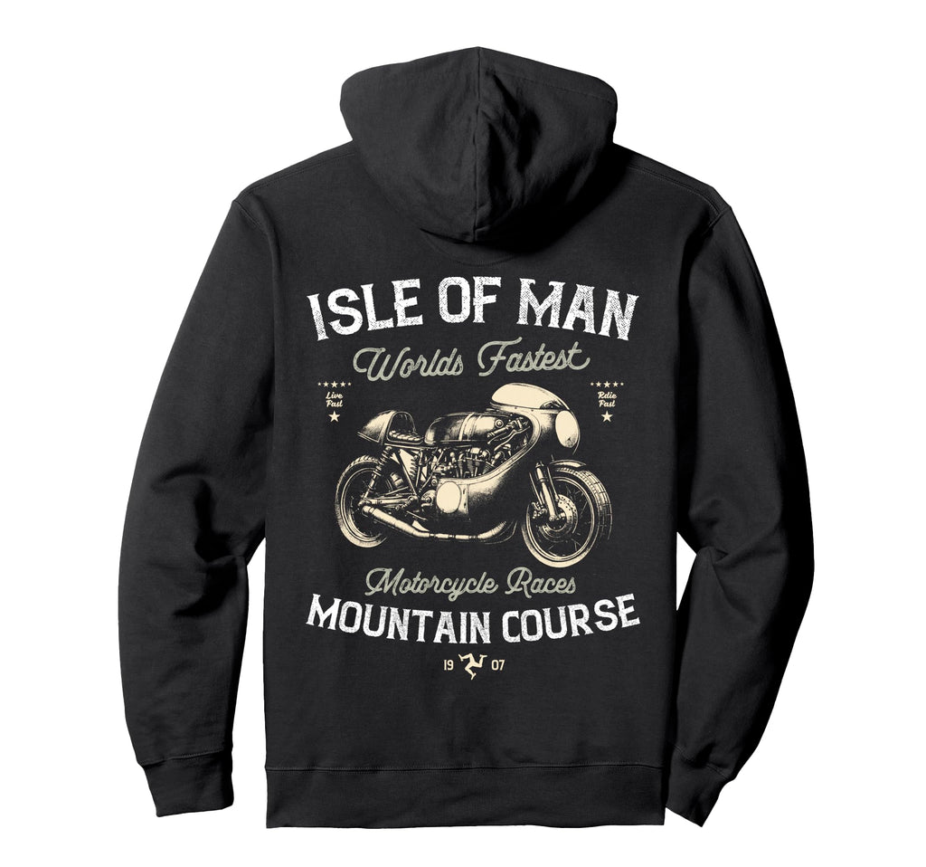 Isle Races Motorbike Race Hoodie - Custom Art Print Unisex - T-Shirt, Sweatshirt, Hoodie