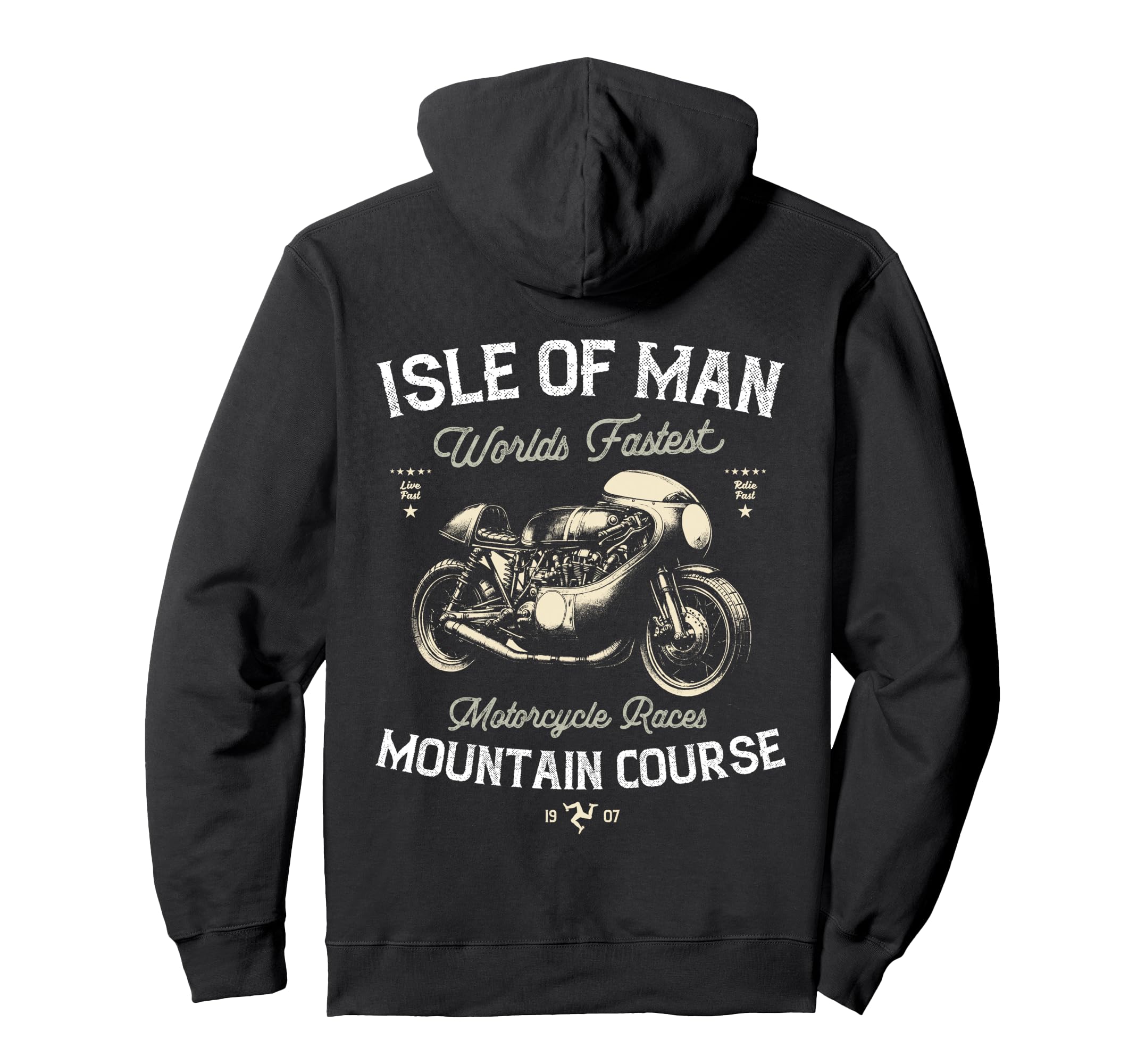 Isle Races Motorbike Race Hoodie - Custom Art Print Unisex - T-Shirt, Sweatshirt, Hoodie