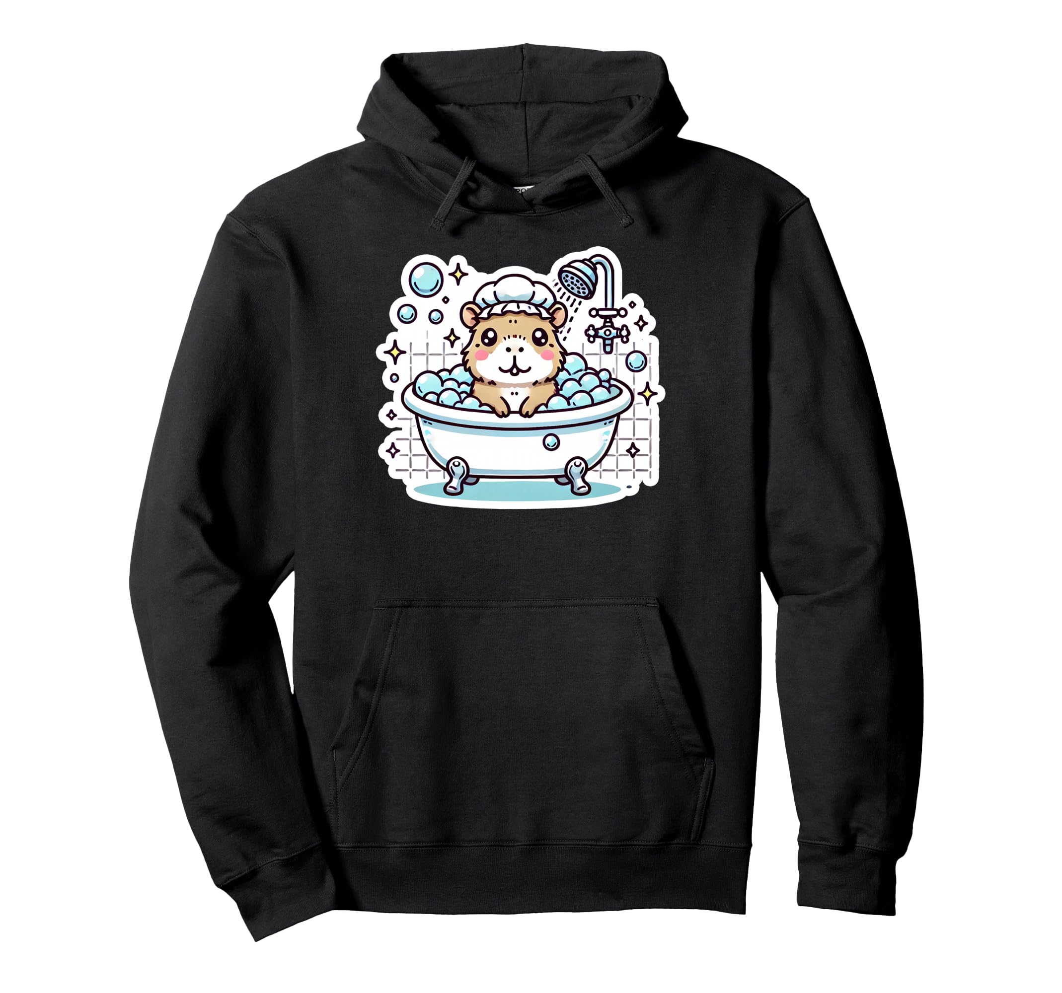Capybara Bubble Bath Self Care Pamper Hoodie - Aesthetic Graphic Men Women - T-Shirt, Sweatshirt, Hoodie