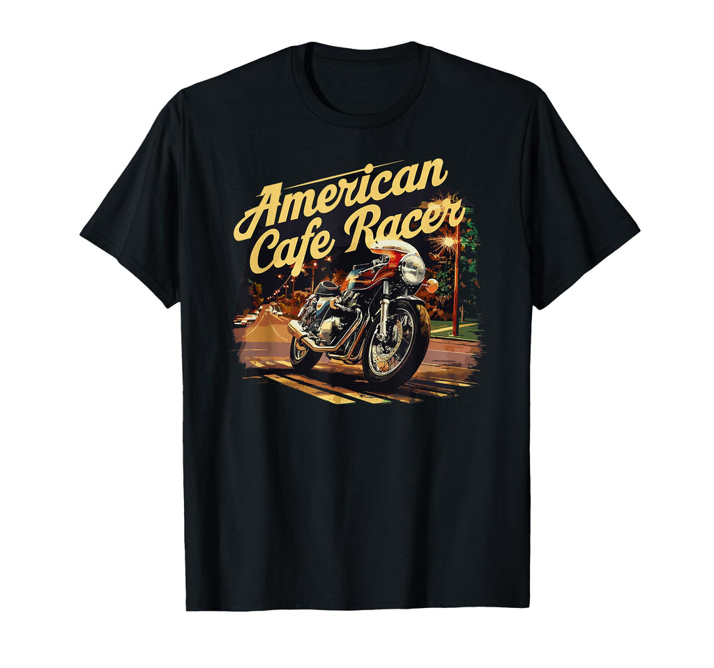 American Cafe Racer Motorcycle Biker T-Shirt - Streetwear Style Men Women - T-Shirt, Sweatshirt, Hoodie