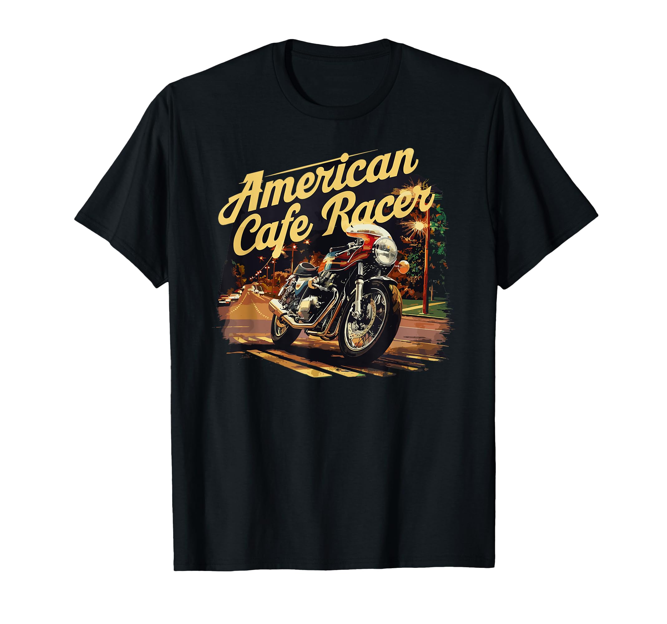 American Cafe Racer Motorcycle Biker T-Shirt - Streetwear Style Men Women - T-Shirt, Sweatshirt, Hoodie