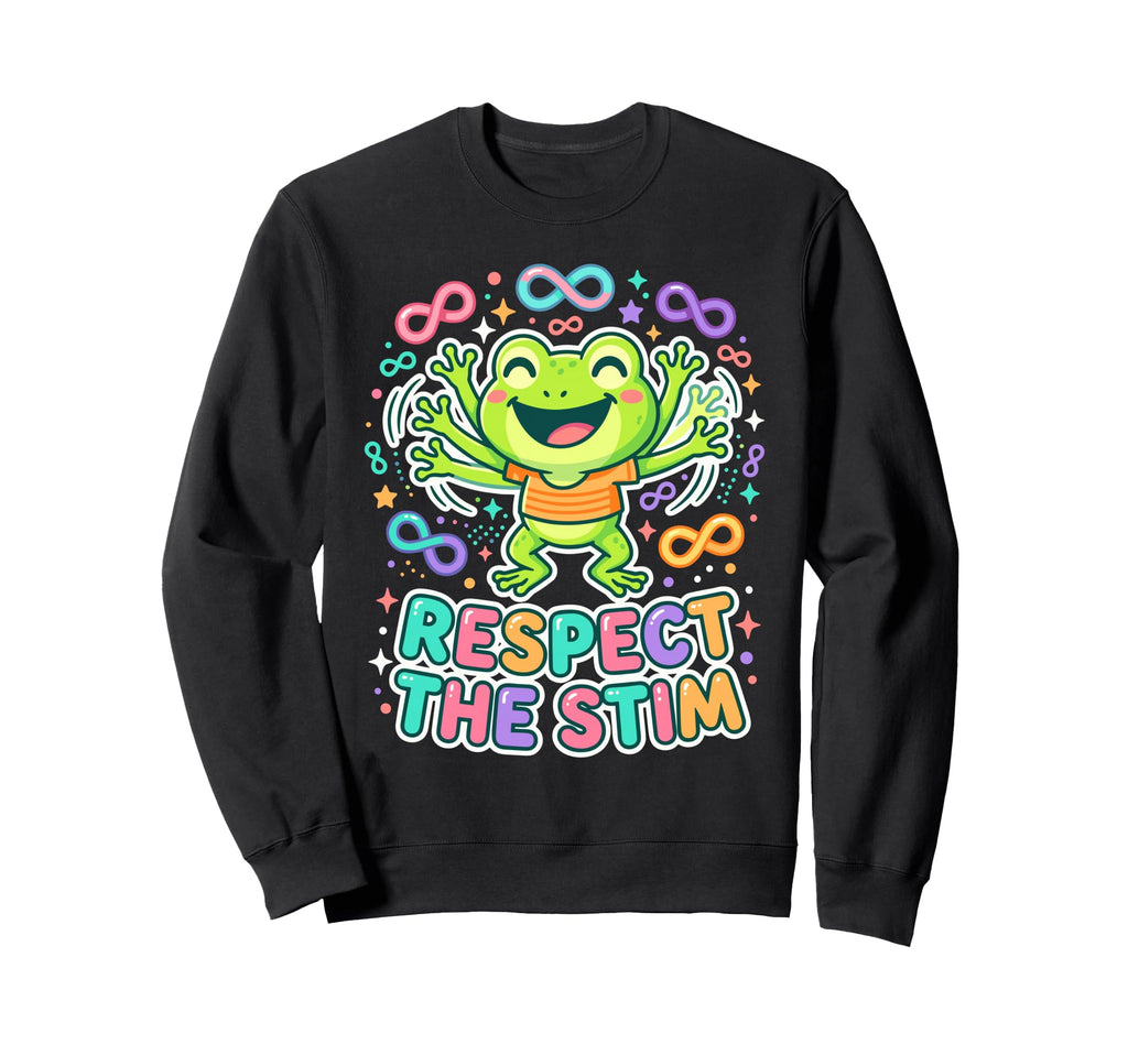 Respect Stim Infinity Frog Sweatshirt - Custom Art Print Men Women - T-Shirt, Sweatshirt, Hoodie