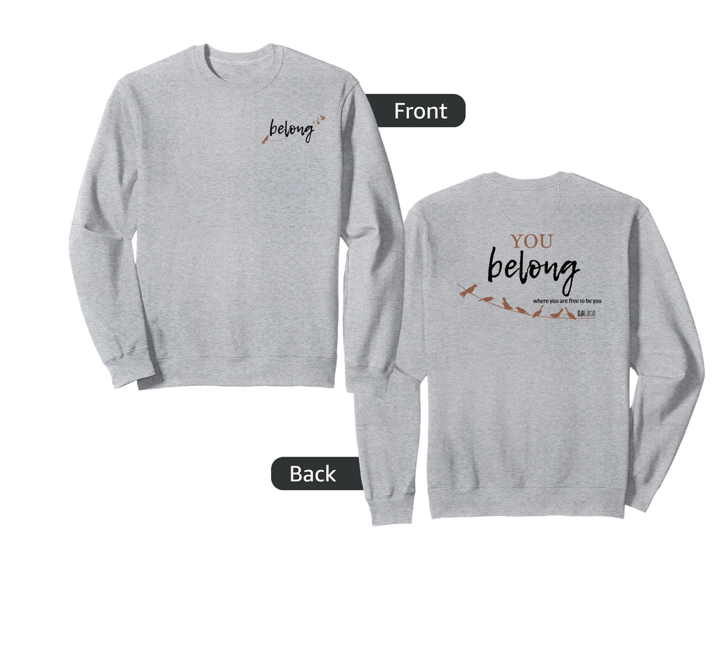 You Belong Live4Lane Mental Health Sweatshirt - Custom Art Print Unisex - T-Shirt, Sweatshirt, Hoodie