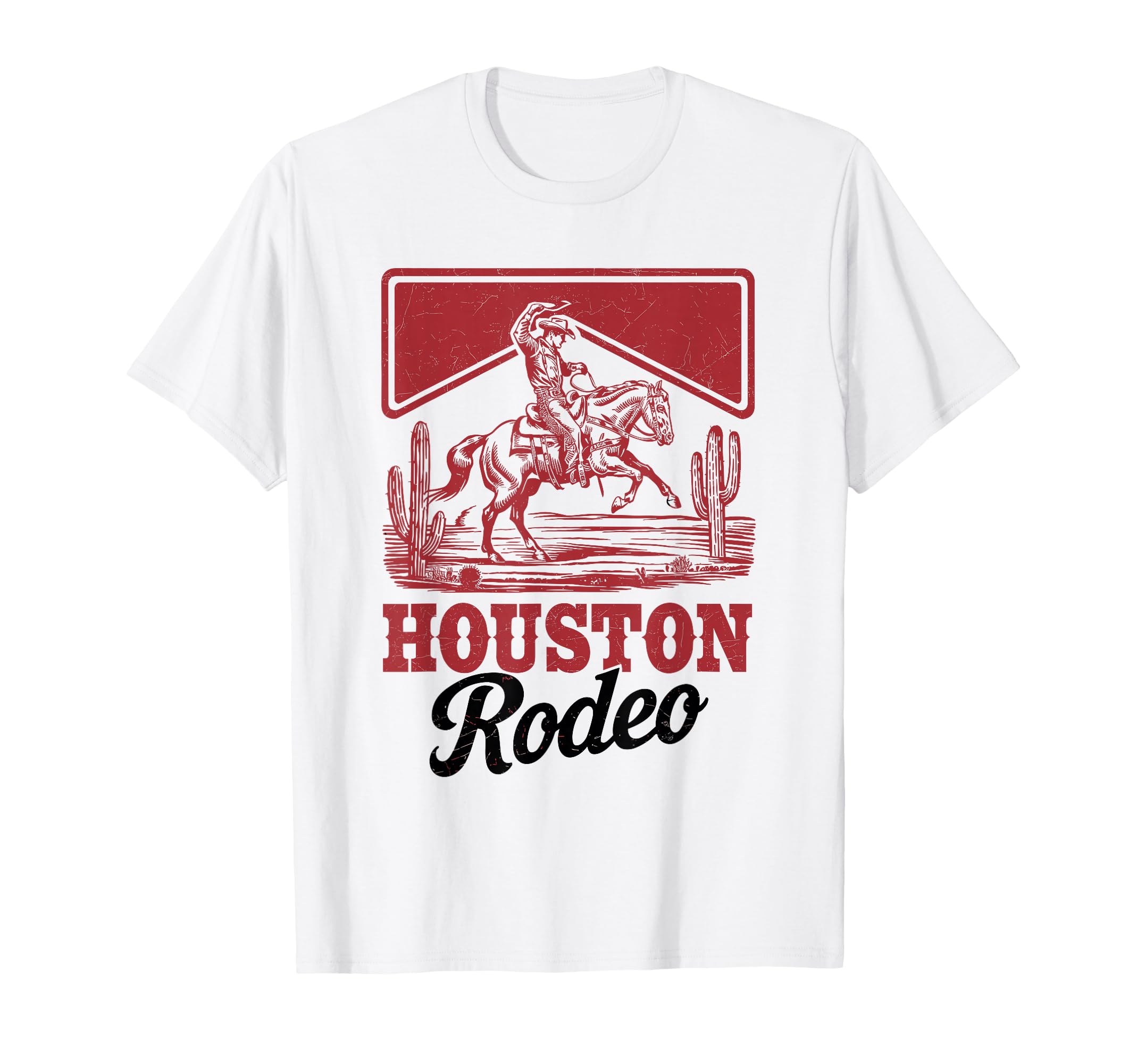 Houston Rodeo Bronc Horse Riding Cowboy T-Shirt - Trendy Graphic for Adults - T-Shirt, Sweatshirt, Hoodie
