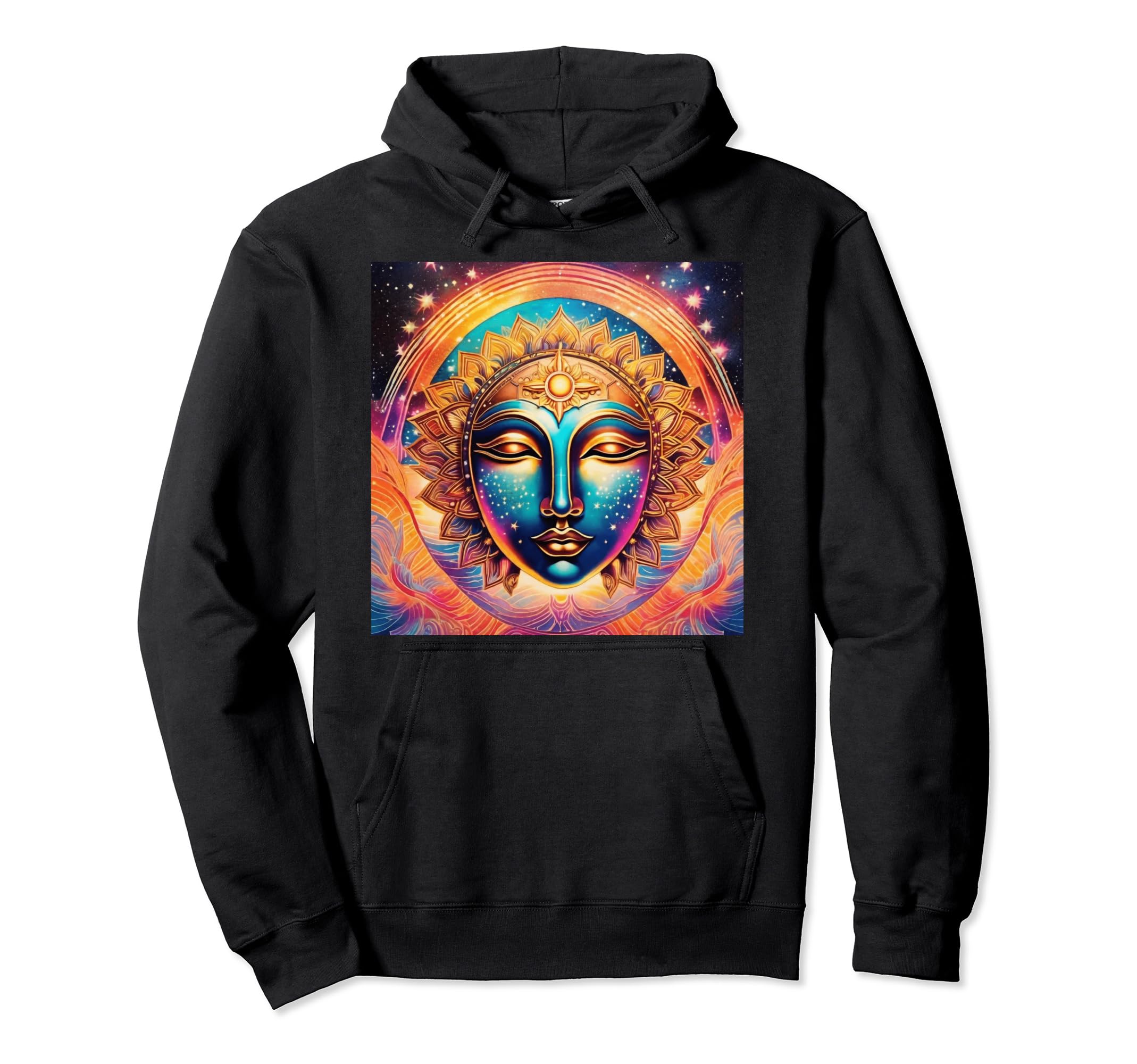 Magic 80S Synthwave Sky Goddess Hipster Hoodie - Novelty Apparel for Adults - T-Shirt, Sweatshirt, Hoodie