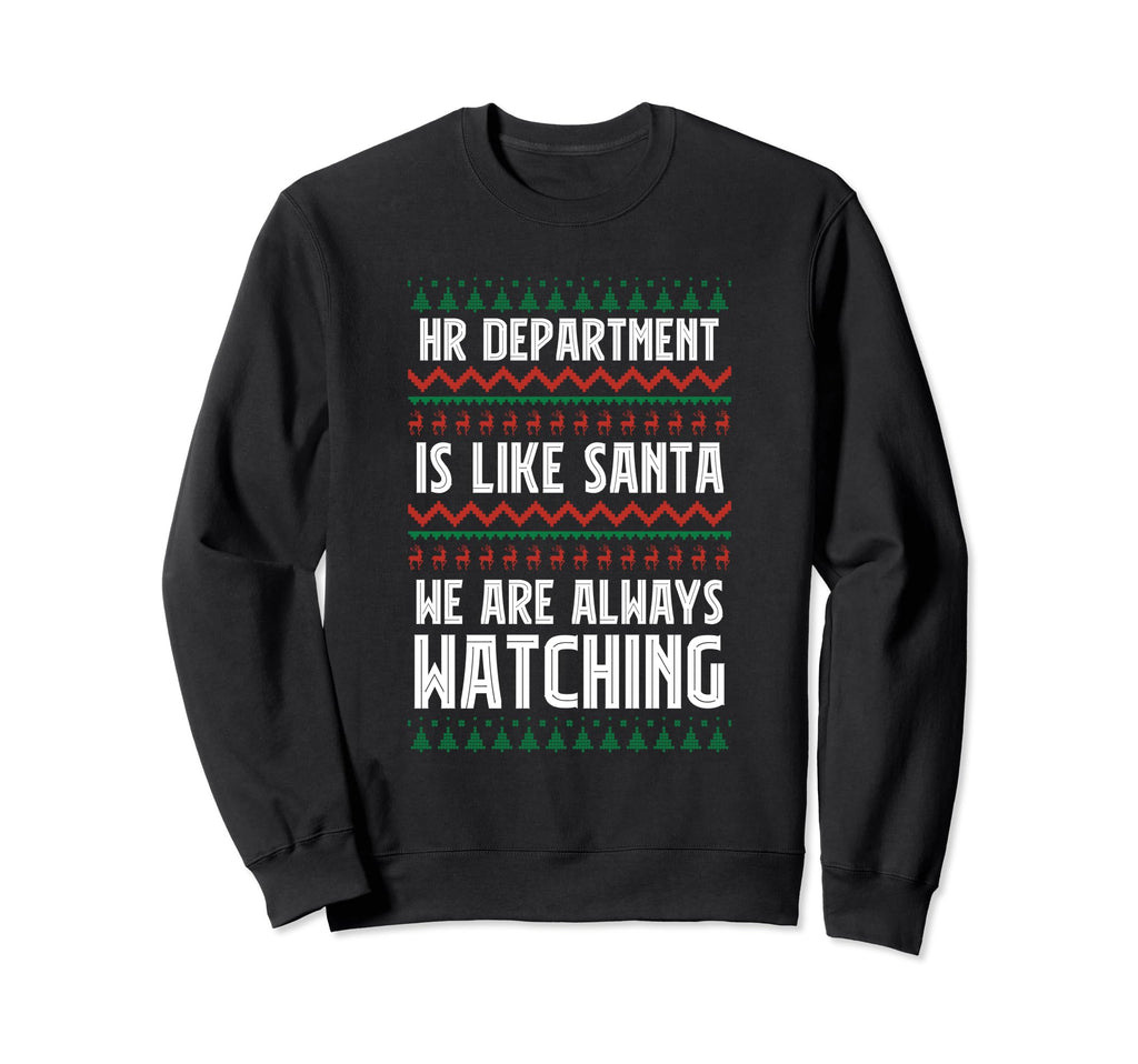 Human Resources Department Santa Sweatshirt - Minimalist Print Men Women - T-Shirt, Sweatshirt, Hoodie