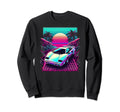 Synthwave Supercar Retrowave 80S Sweatshirt - Novelty Apparel for Adults - T-Shirt, Sweatshirt, Hoodie