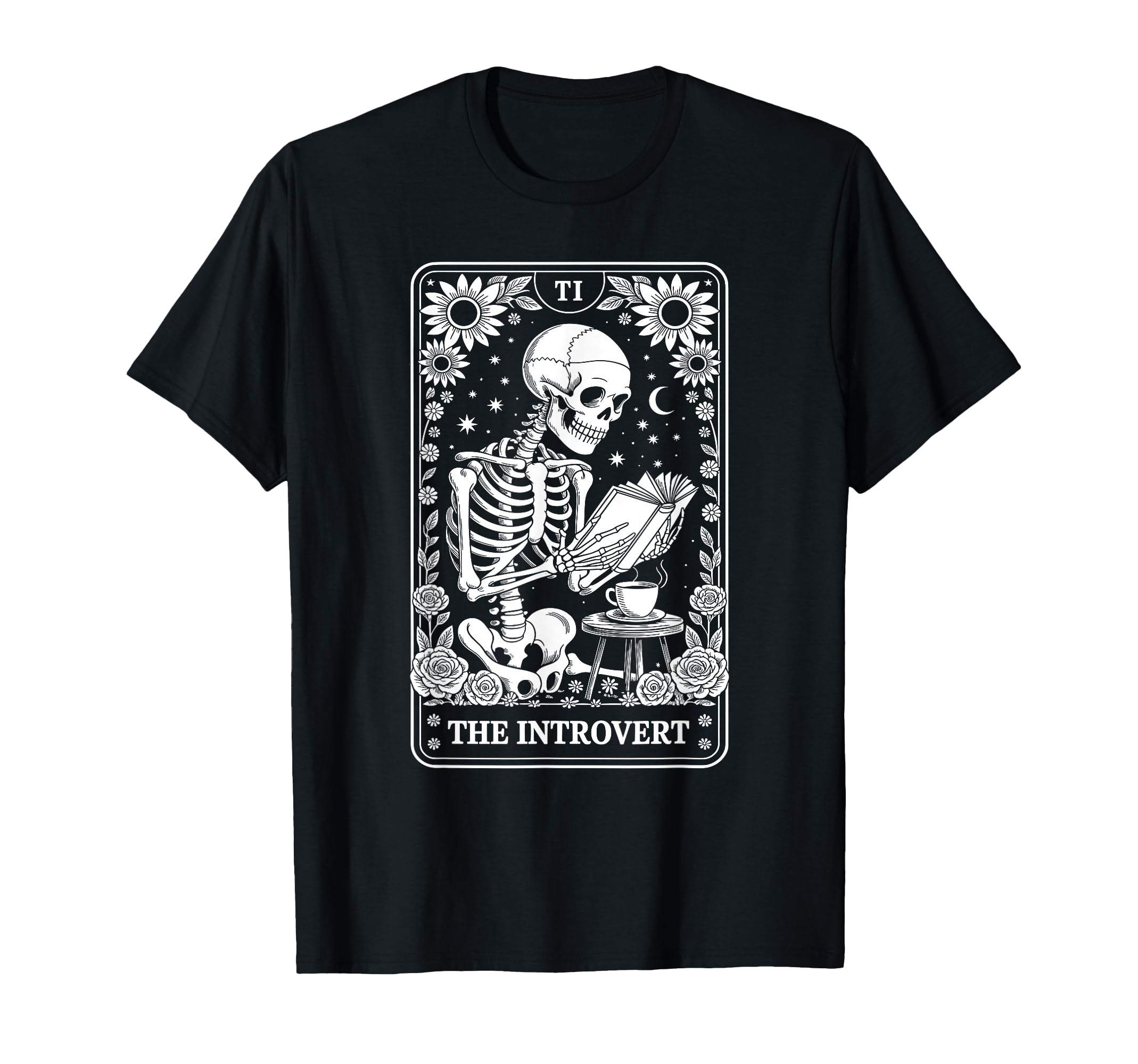 Introvert Tarot Indoorsy Antisocial T-Shirt - Trendy Graphic for Adults - T-Shirt, Sweatshirt, Hoodie