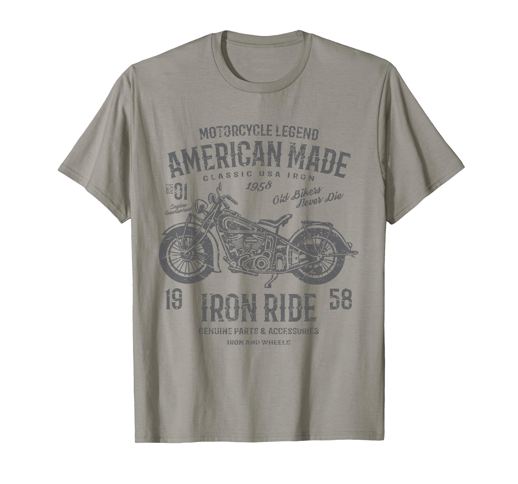 American Motorcycle Distressed T-Shirt - Aesthetic Graphic Unisex - T-Shirt, Sweatshirt, Hoodie