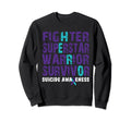 Fighter Survivor Suicide Sweatshirt - Aesthetic Graphic for Adults - T-Shirt, Sweatshirt, Hoodie