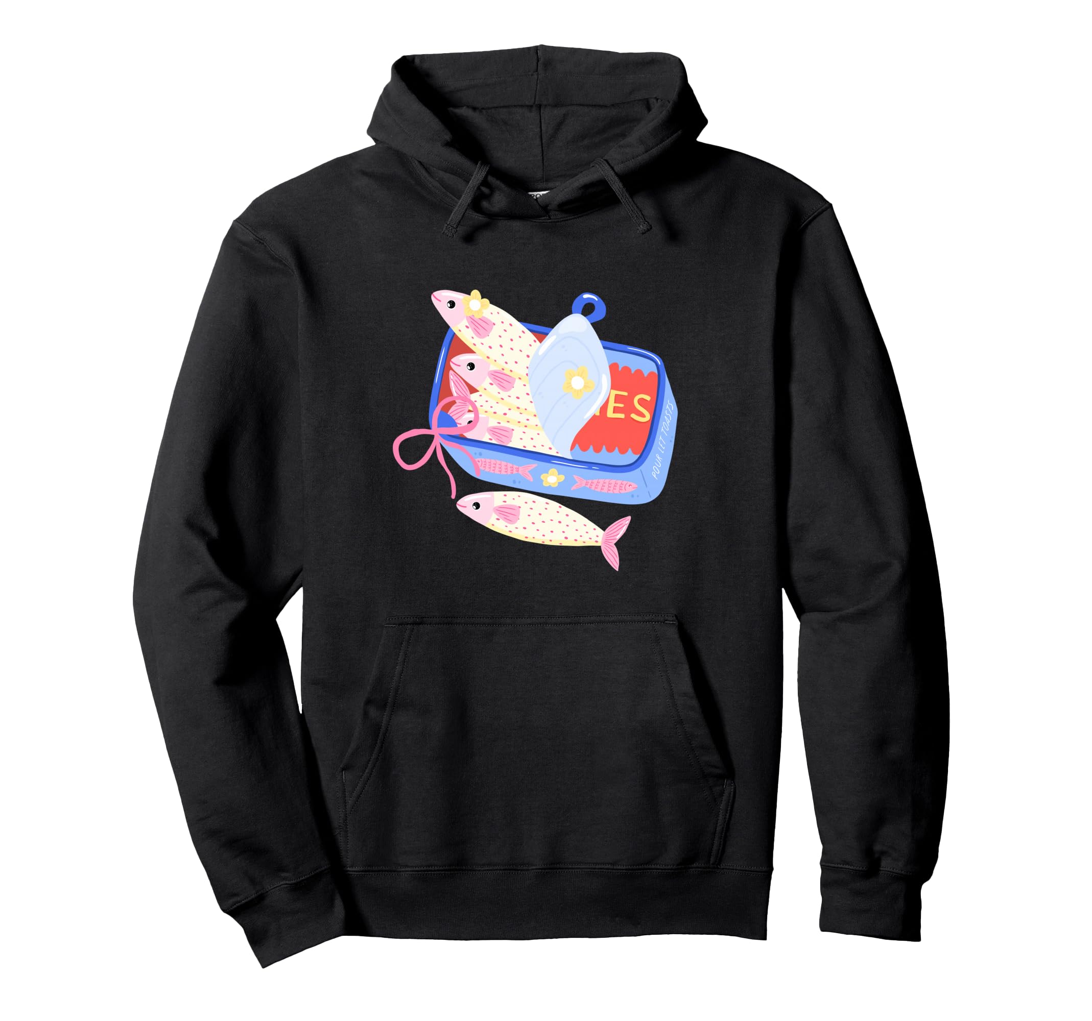 French Sardine Art Hoodie - Novelty Apparel for Adults - T-Shirt, Sweatshirt, Hoodie