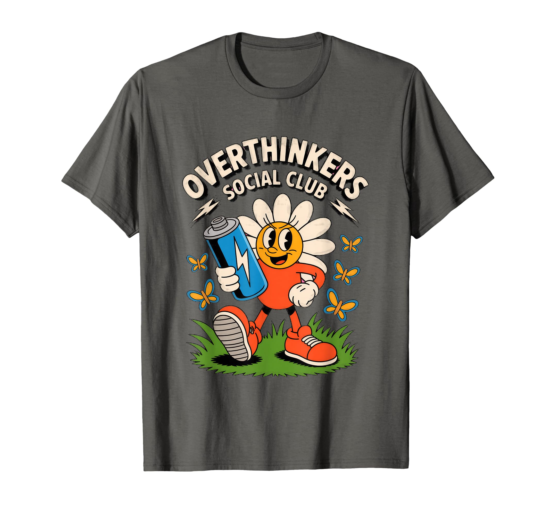 Overthinkers Social Club Fun T-Shirt - Trendy Graphic Men Women - T-Shirt, Sweatshirt, Hoodie