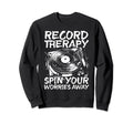 Vinyl Collecting Record Player Sweatshirt - Minimalist Print Men Women - T-Shirt, Sweatshirt, Hoodie