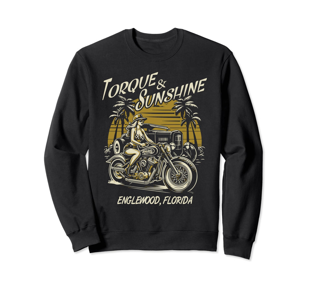 Englewood Florida Motorcycle Hotrod Sweatshirt - Aesthetic Graphic Unisex - T-Shirt, Sweatshirt, Hoodie