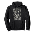 Steel Real Biker Hell Skull Motorcycle Hoodie - Custom Art Print Men Women - T-Shirt, Sweatshirt, Hoodie
