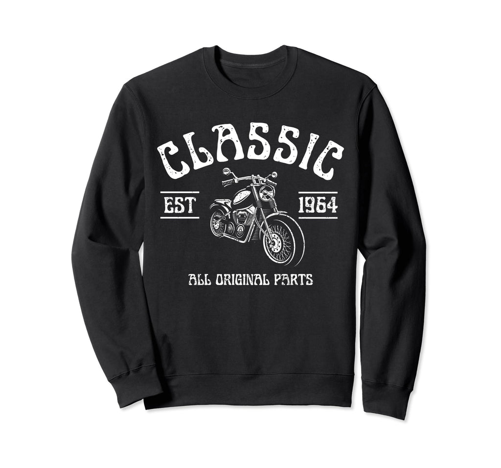 1964 Motorcycle Bikers Sixtieth Sweatshirt - Fun Novelty Design Unisex - T-Shirt, Sweatshirt, Hoodie