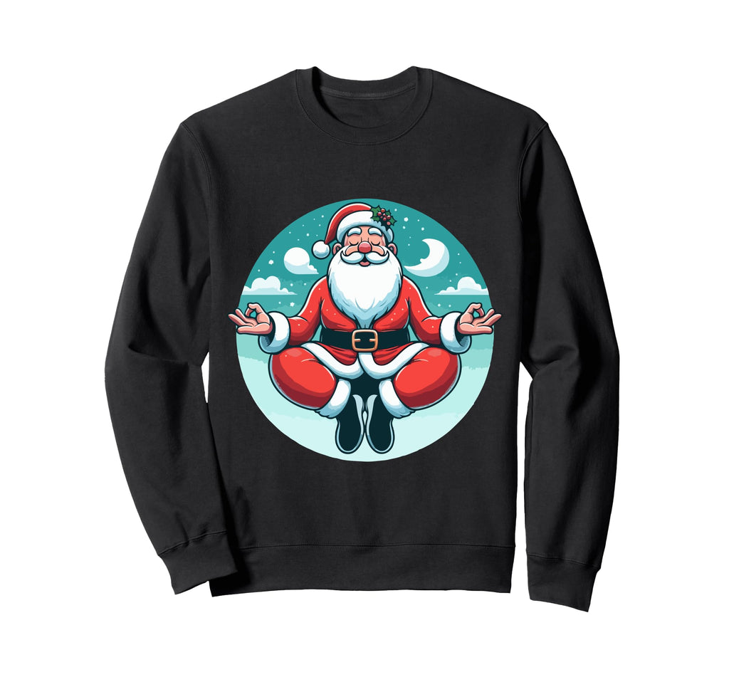 Meditation Santa Yoga Pose Sweatshirt - Streetwear Style Men Women - T-Shirt, Sweatshirt, Hoodie