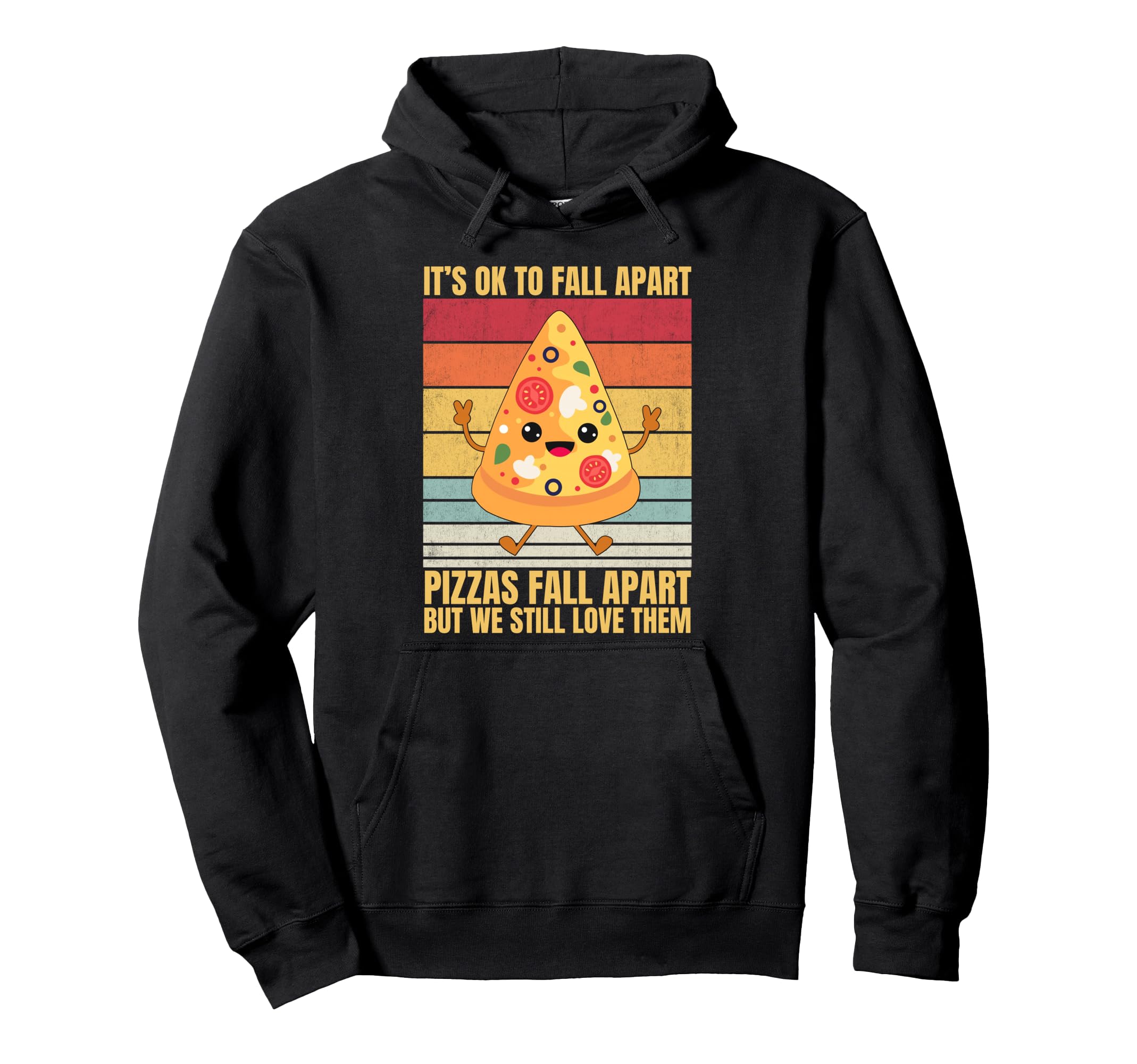 Funny Mental Health Its Ok To Fall Apart Hoodie - Graphic Print Unisex - T-Shirt, Sweatshirt, Hoodie