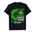 No One This Family Fights Alone I T-Shirt - Trendy Graphic for Adults - T-Shirt, Sweatshirt, Hoodie