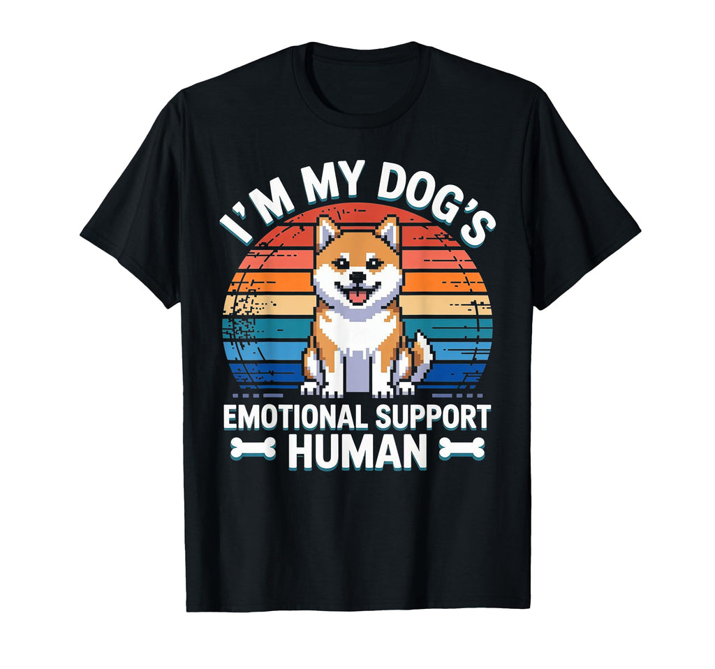 Im My Dogs Emotional Support Human T-Shirt - Custom Art Print for Adults - T-Shirt, Sweatshirt, Hoodie