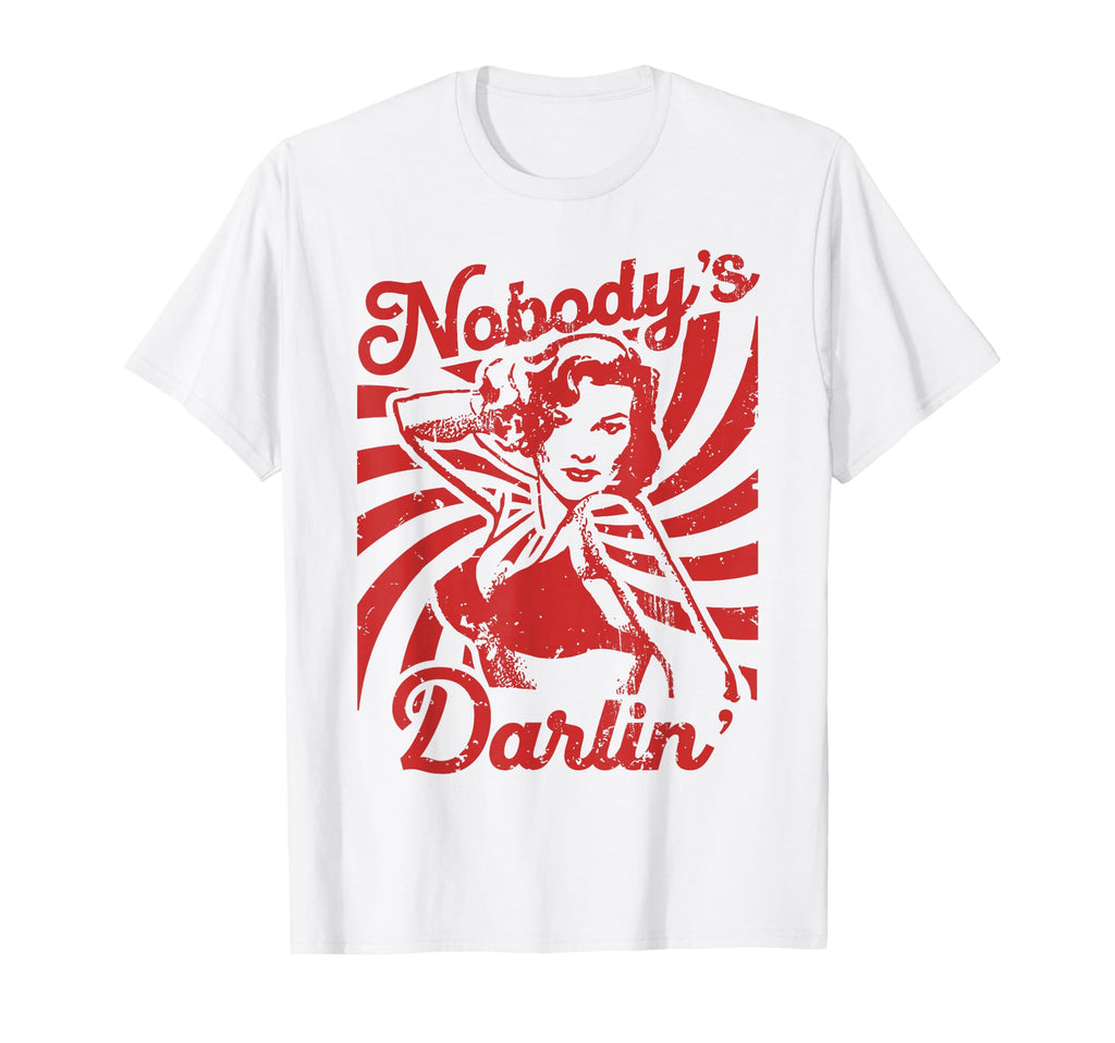 Nobodys Darlin Pinup Rockabilly 1950S T-Shirt - Custom Art Print for Adults - T-Shirt, Sweatshirt, Hoodie