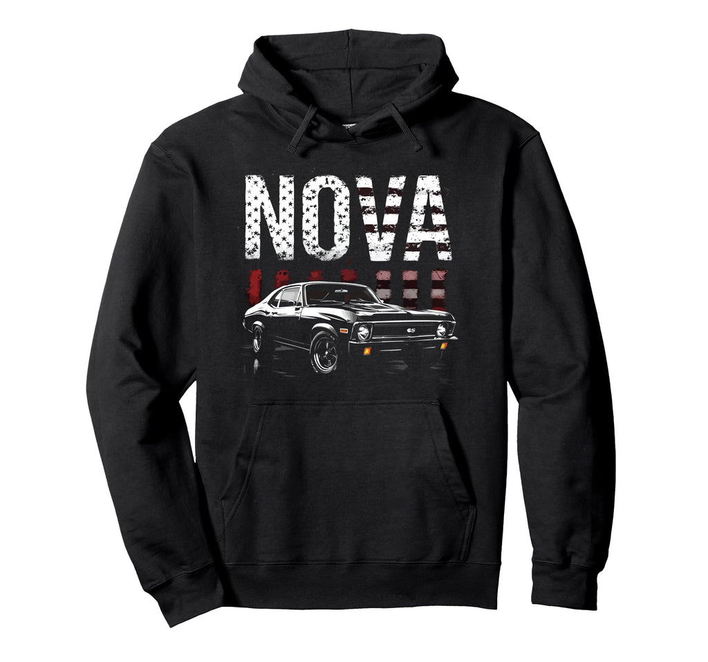 1969 69 Nova Ss Old School American Flag Hoodie - Unique Graphic Men Women - T-Shirt, Sweatshirt, Hoodie
