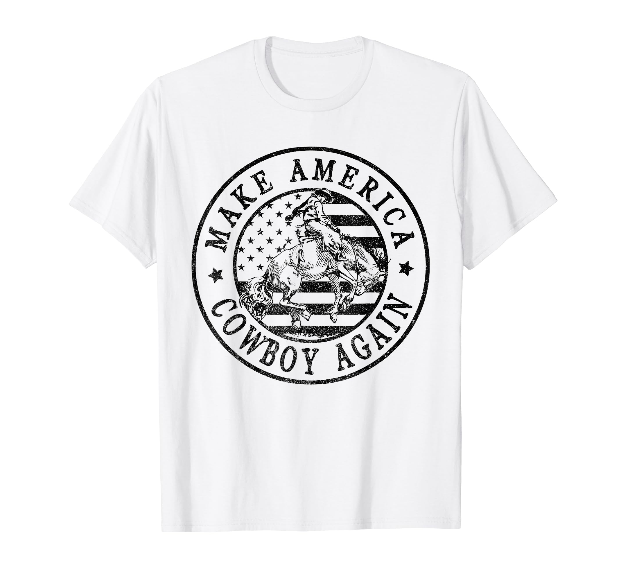 Makes America Cowboy Again Western T-Shirt - Aesthetic Graphic for Adults - T-Shirt, Sweatshirt, Hoodie