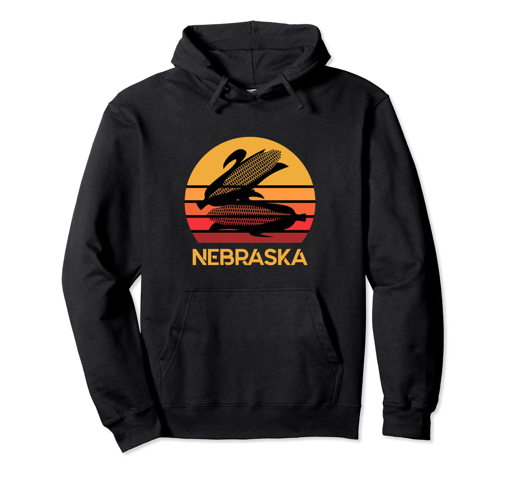 Corn Farmer Sunset Nebraska Corn Hoodie - Casual Everyday Wear Unisex - T-Shirt, Sweatshirt, Hoodie