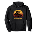 Corn Farmer Sunset Nebraska Corn Hoodie - Casual Everyday Wear Unisex - T-Shirt, Sweatshirt, Hoodie